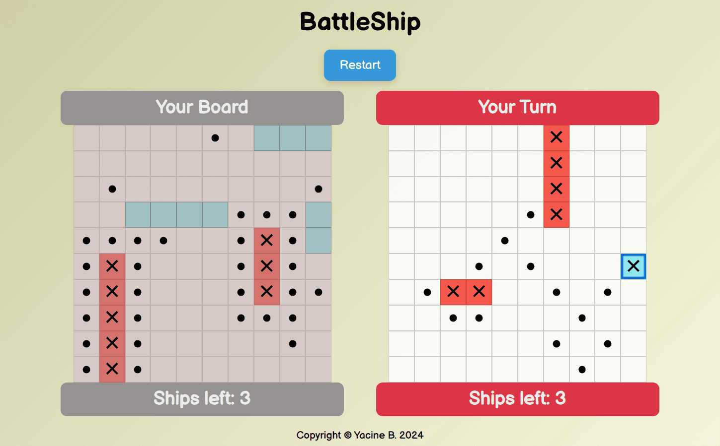 Battleship interface image